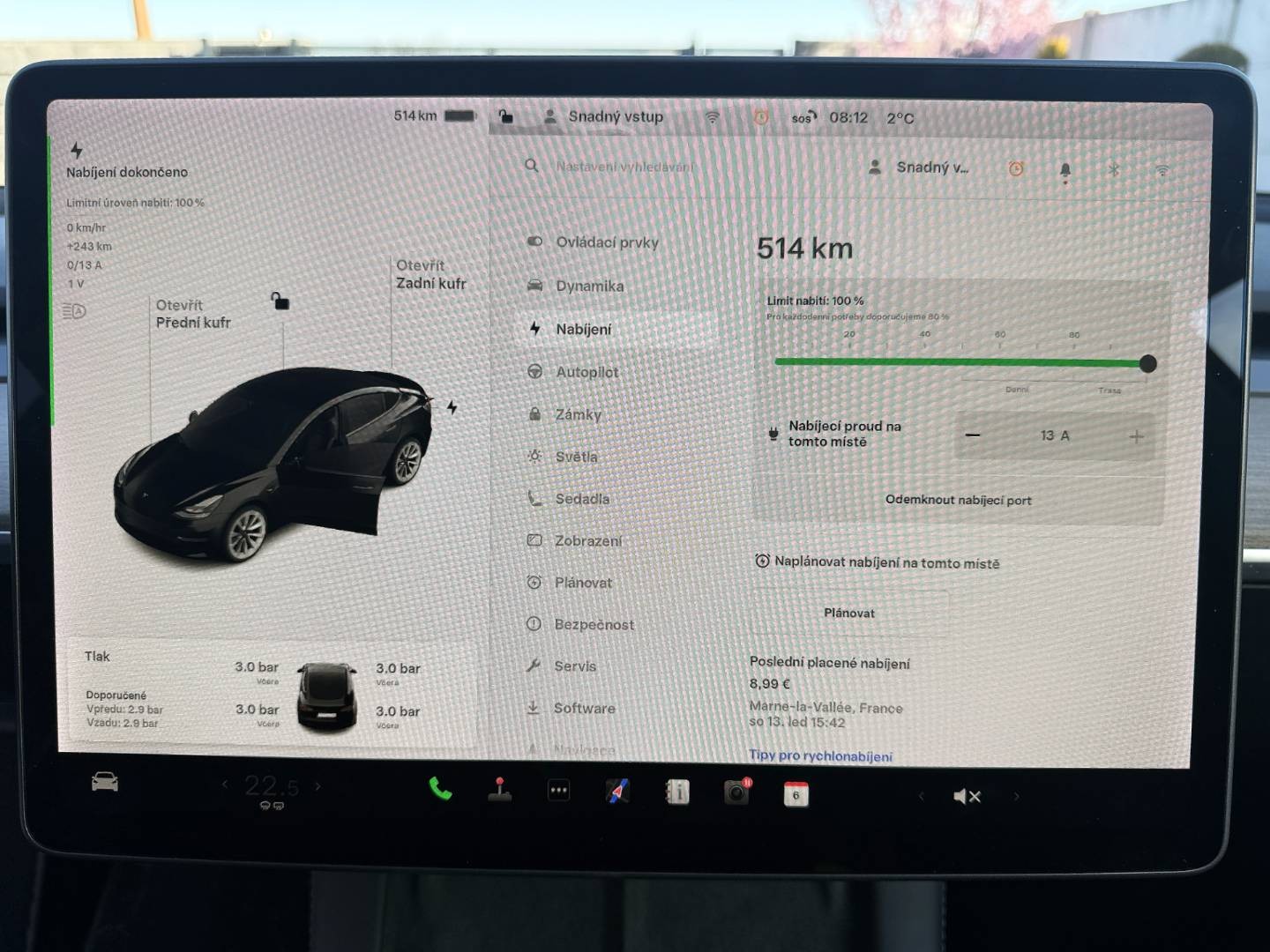 Tesla Model 3 LONG RANGE 75 KWH DUAL MOTOR 4x4 - TEPELNÉ ČERPADLO