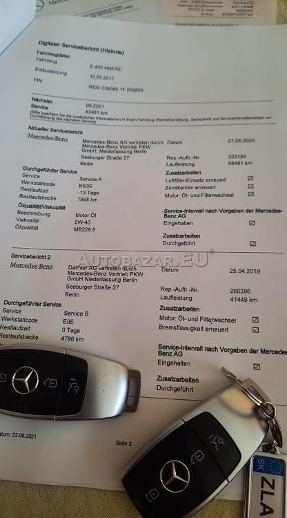 Mercedes E trieda Coupé 400 4matic . 9g. AMG Line. Panor. LED