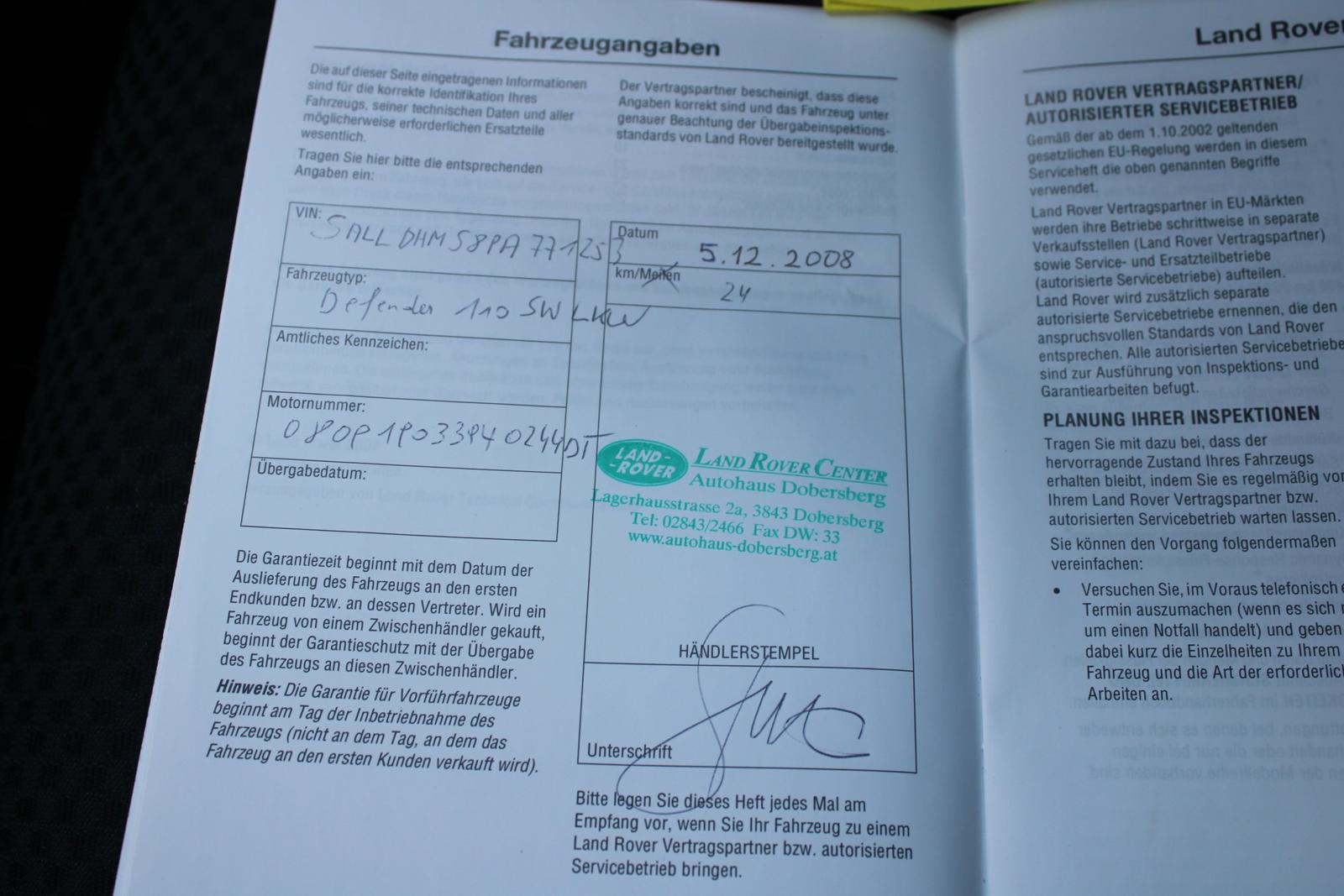 Land Rover Defender 2,4 TDCi 90 kW 110 SW 4x4