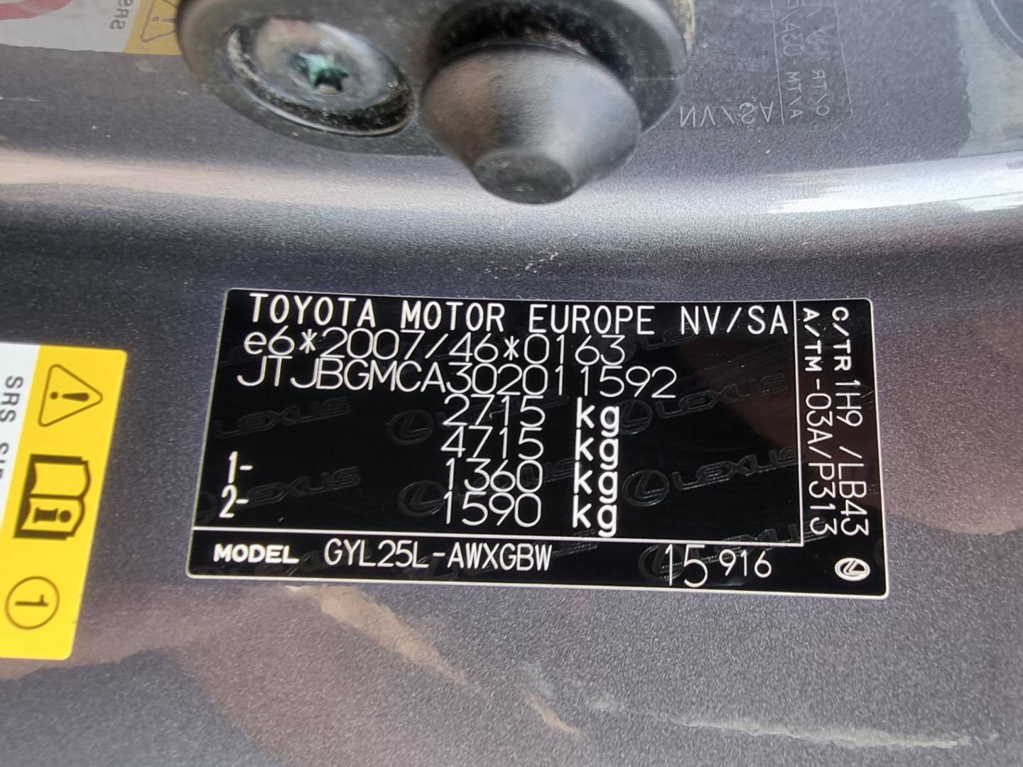 Lexus RX 450h AWD Luxury