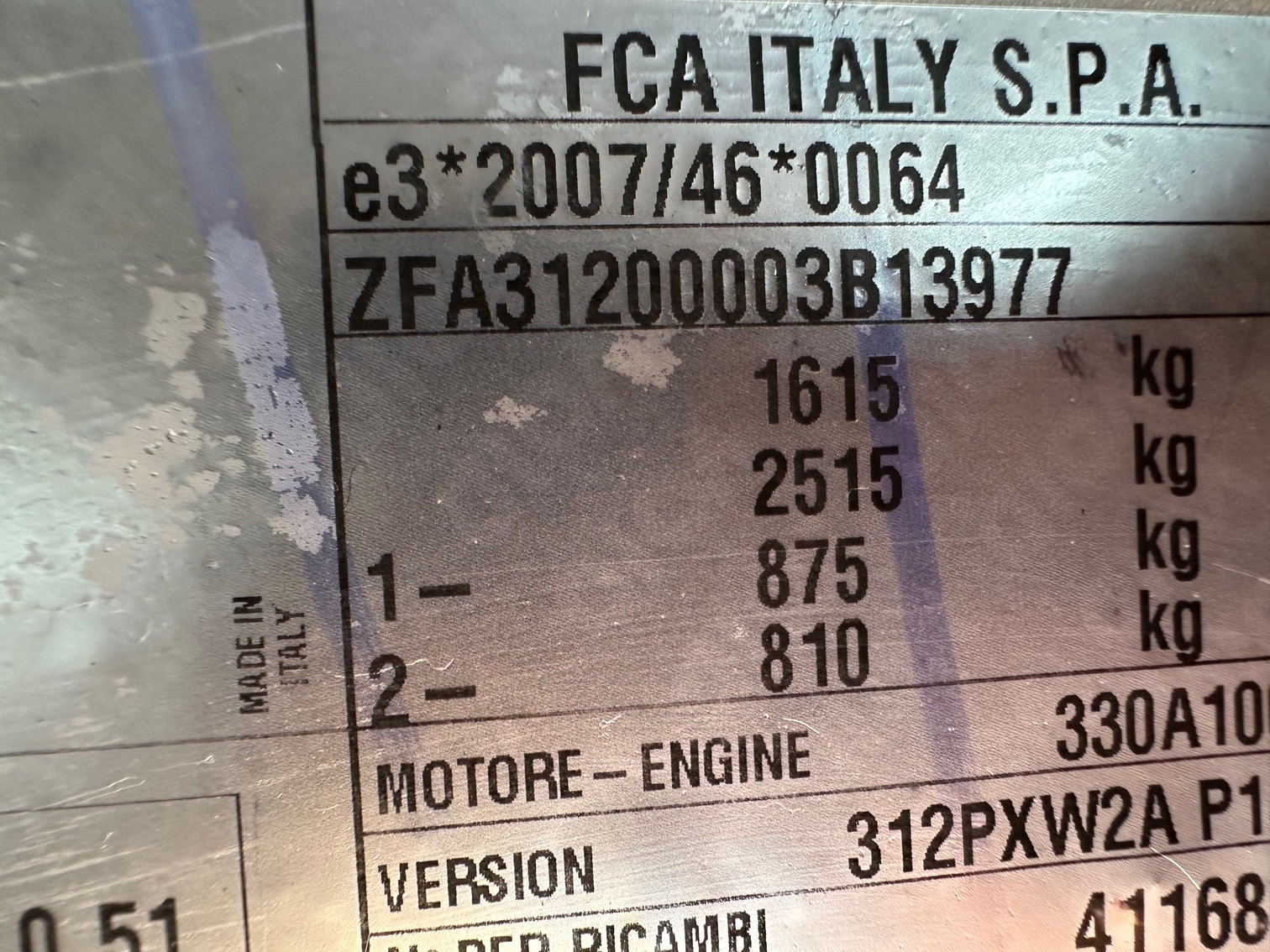 FIAT PANDA 1,3 MultiJet 95 WILD 4x4 diesiel VIN 977