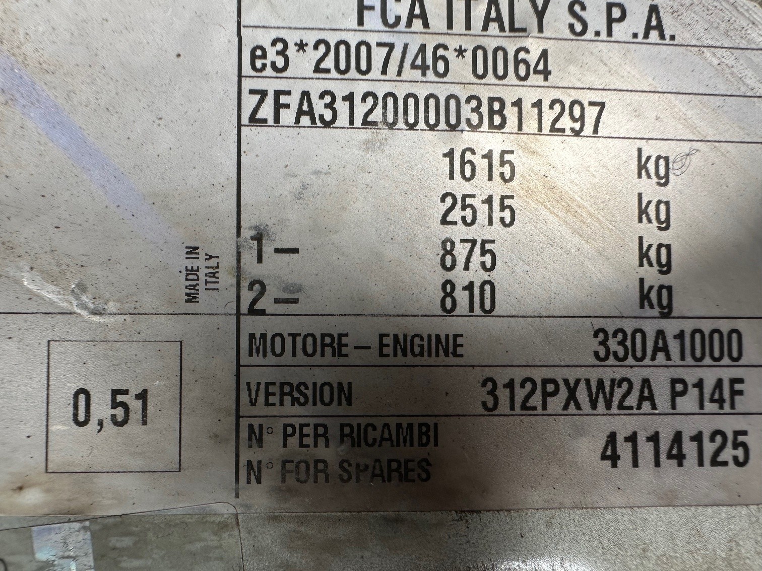 FIAT PANDA 1,3 MultiJet 95 WILD 4x4 VIN 297