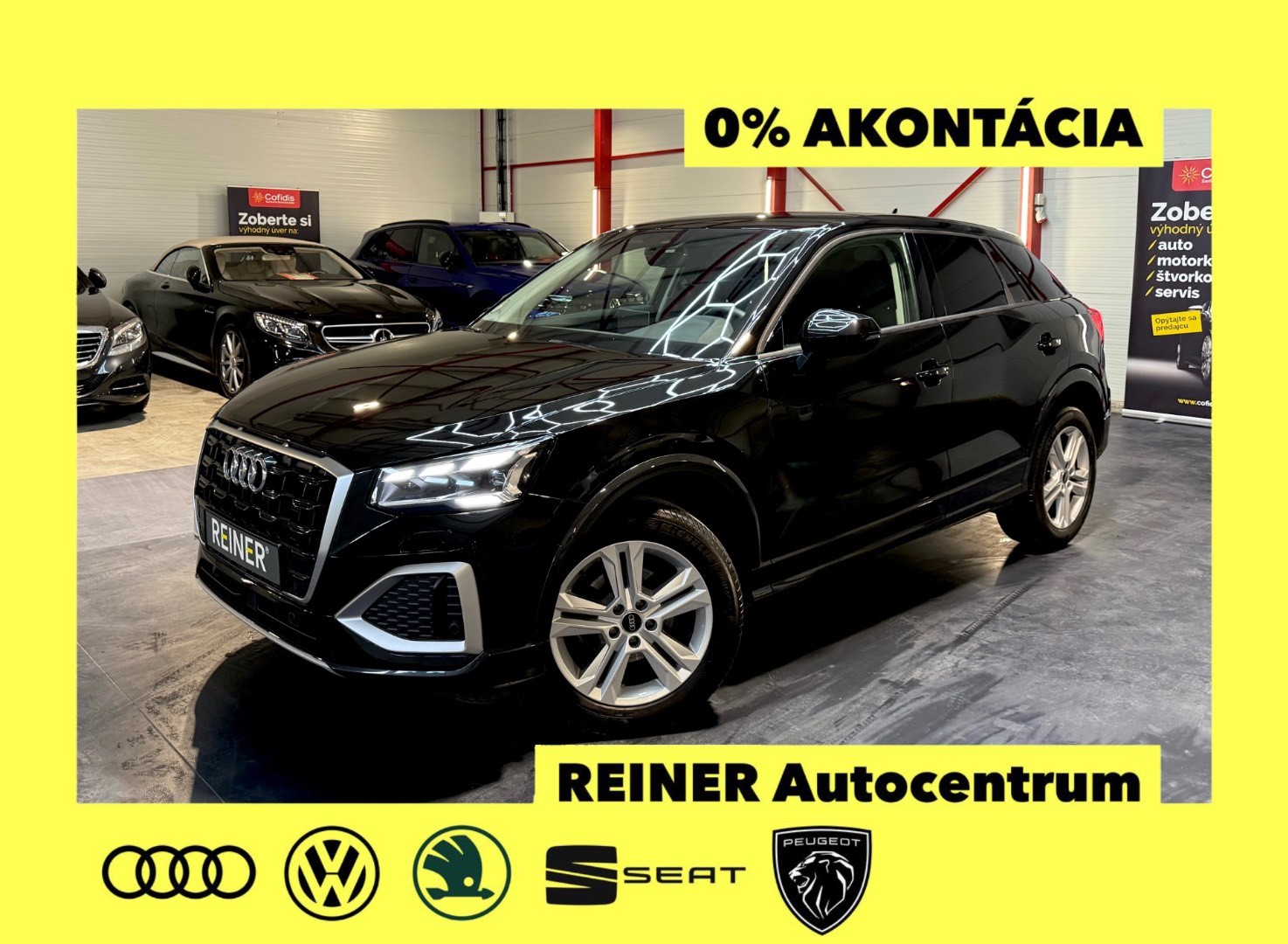 Audi Q2 MATRIX SVETLÁ, SERV. HISTÓRIA, 1.majiteľ