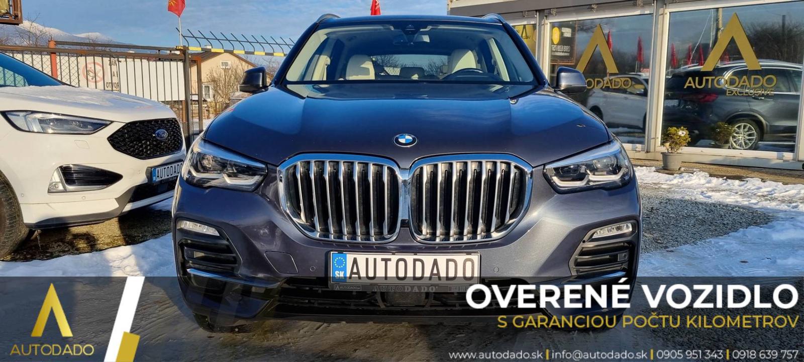 BMW X5 xDrive45e PHEV 210kW A/T F1 Benzín/Elektro/VZDUCH=GARANT. KM=OVERENÉ