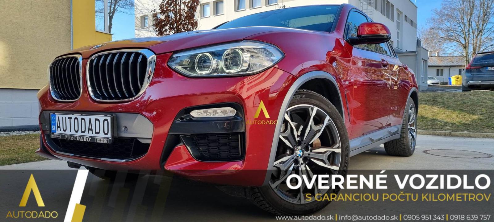 BMW X4 xDrive 25d M Sport-X AT+F1 170kW FULL=GARANT. 126TKM=OVERENÉ VOZIDLO