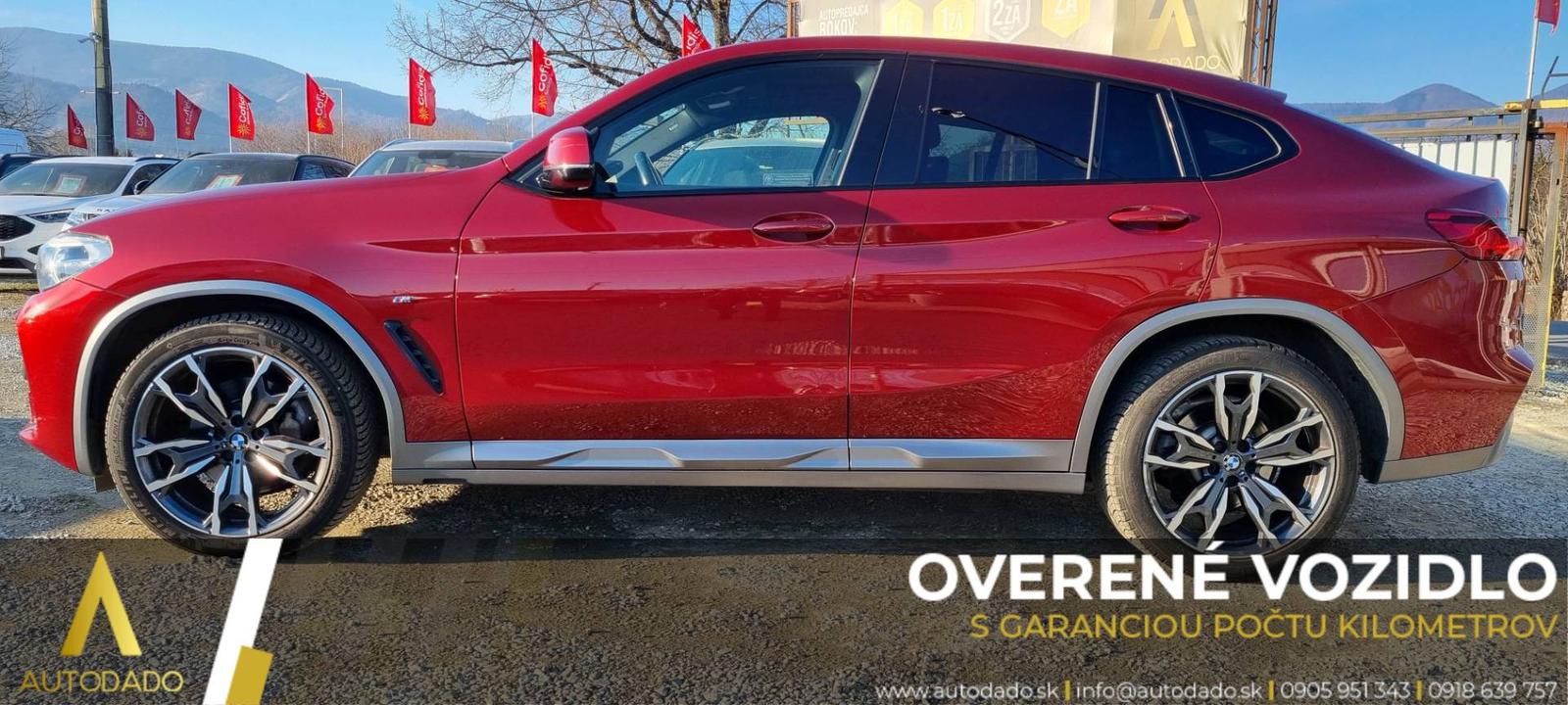 BMW X4 xDrive 25d M Sport-X AT+F1 170kW FULL=GARANT. 126TKM=OVERENÉ VOZIDLO