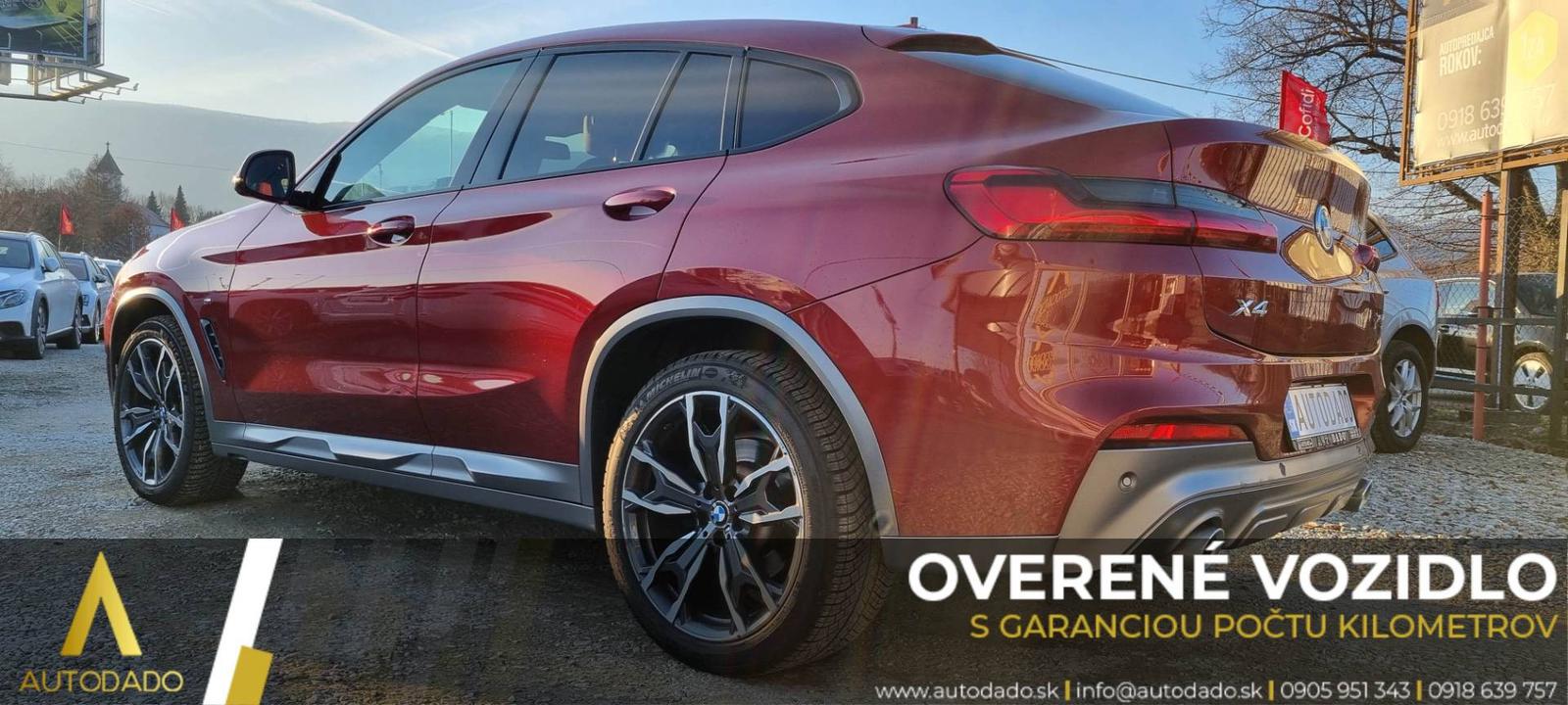 BMW X4 xDrive 25d M Sport-X AT+F1 170kW FULL=GARANT. 126TKM=OVERENÉ VOZIDLO
