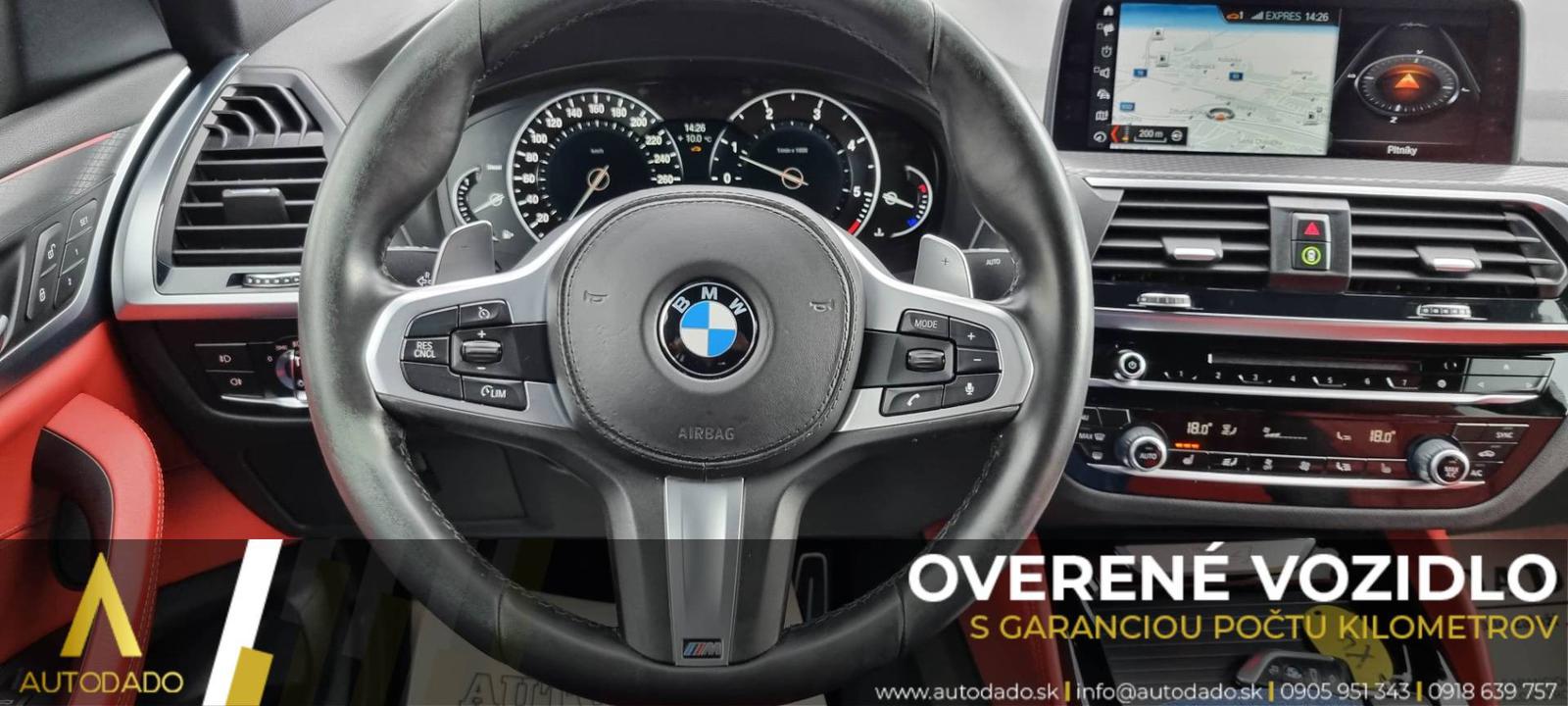 BMW X4 xDrive 25d M Sport-X AT+F1 170kW FULL=GARANT. 126TKM=OVERENÉ VOZIDLO