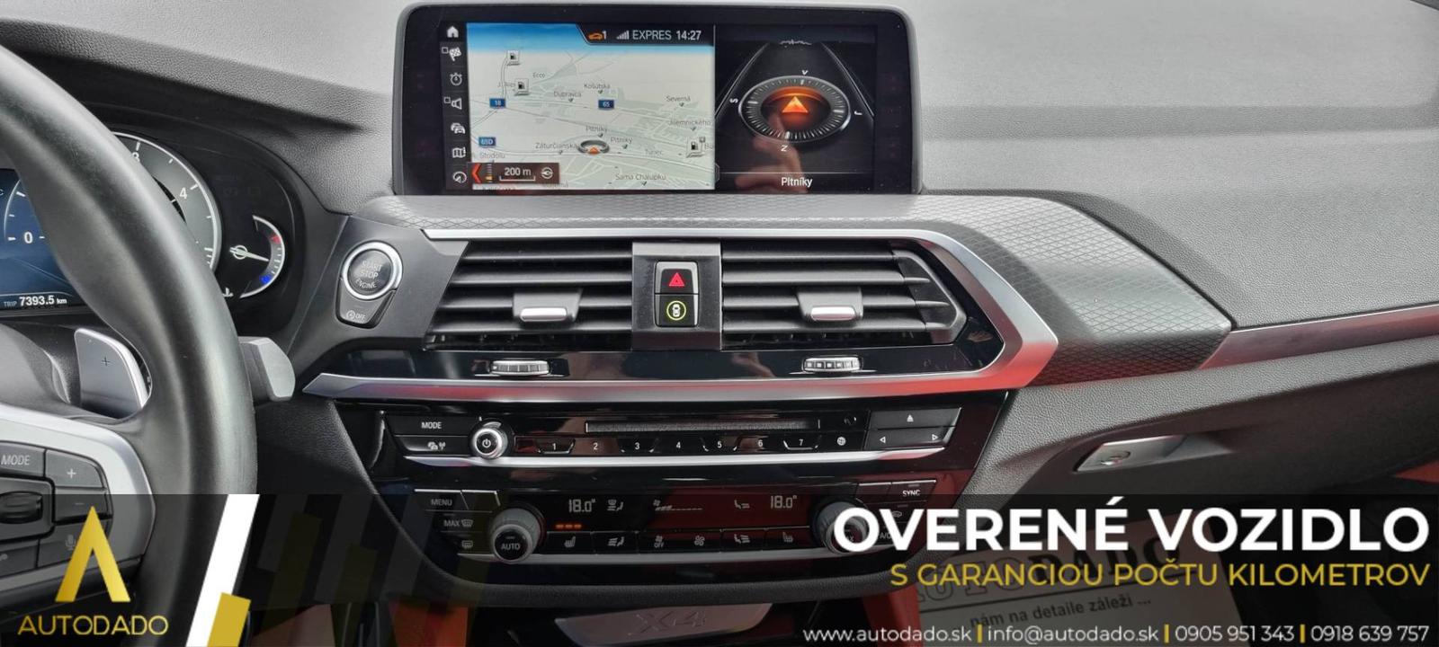 BMW X4 xDrive 25d M Sport-X AT+F1 170kW FULL=GARANT. 126TKM=OVERENÉ VOZIDLO