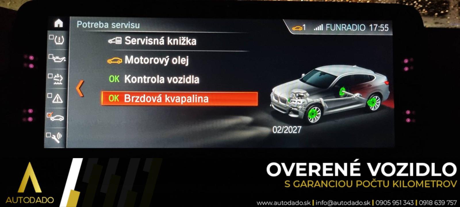 BMW X4 xDrive 25d M Sport-X AT+F1 170kW FULL=GARANT. 126TKM=OVERENÉ VOZIDLO