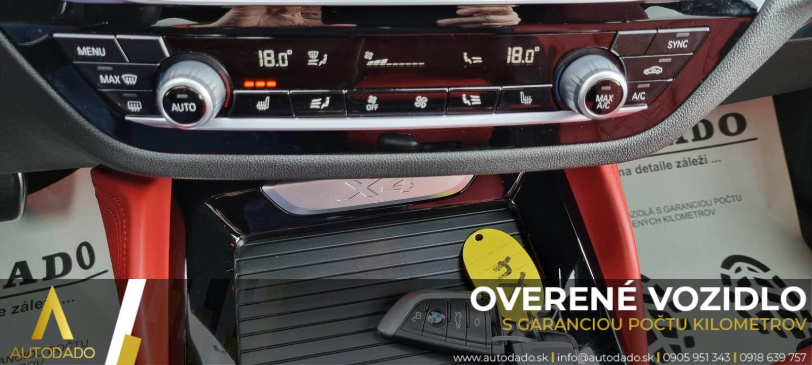 BMW X4 xDrive 25d M Sport-X AT+F1 170kW FULL=GARANT. 126TKM=OVERENÉ VOZIDLO