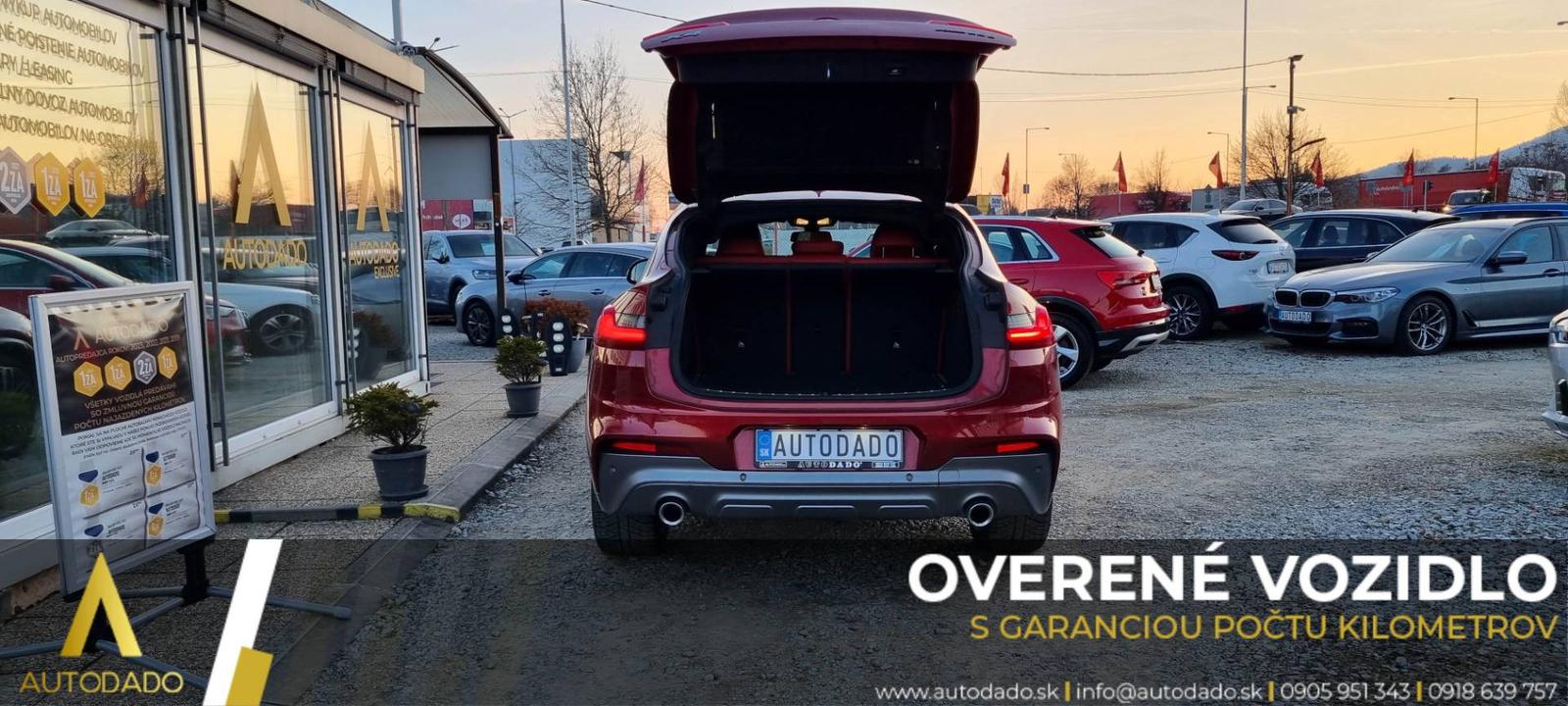 BMW X4 xDrive 25d M Sport-X AT+F1 170kW FULL=GARANT. 126TKM=OVERENÉ VOZIDLO