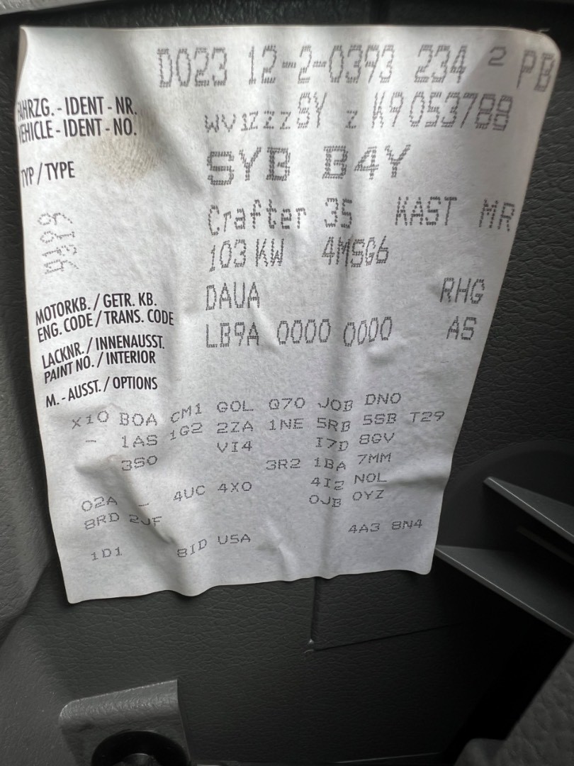 Volkswagen Crafter 4MOTION 2.0 TDi/103 kw L3H3