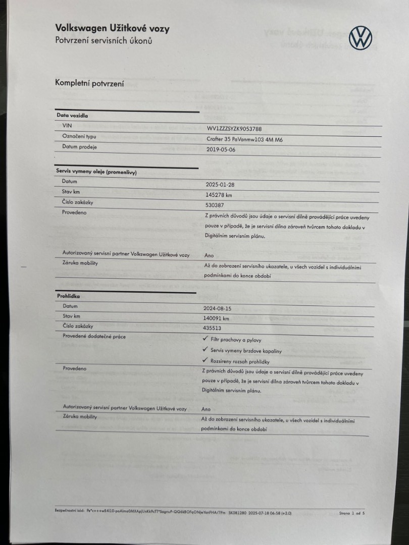 Volkswagen Crafter 4MOTION 2.0 TDi/103 kw L3H3