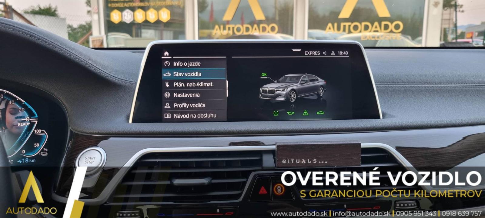 BMW Rad 7 745Le xDrive 290kW Long Plug-In Hybrid AT=FULL VÝBAVA+SERVIS=OVERENÉ
