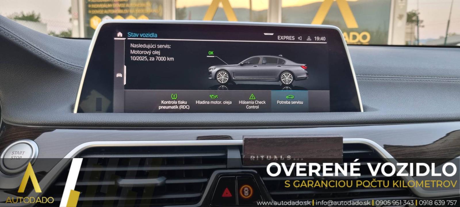 BMW Rad 7 745Le xDrive 290kW Long Plug-In Hybrid AT=FULL VÝBAVA+SERVIS=OVERENÉ