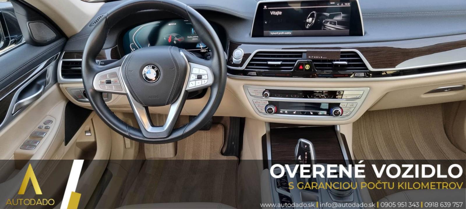 BMW Rad 7 745Le xDrive 290kW Long Plug-In Hybrid AT=FULL VÝBAVA+SERVIS=OVERENÉ