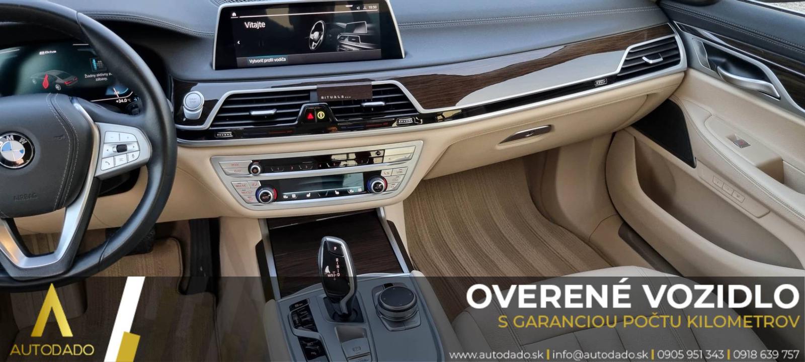 BMW Rad 7 745Le xDrive 290kW Long Plug-In Hybrid AT=FULL VÝBAVA+SERVIS=OVERENÉ