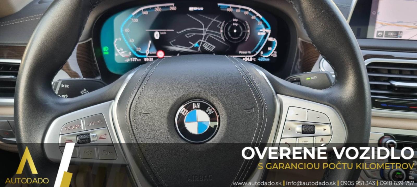 BMW Rad 7 745Le xDrive 290kW Long Plug-In Hybrid AT=FULL VÝBAVA+SERVIS=OVERENÉ