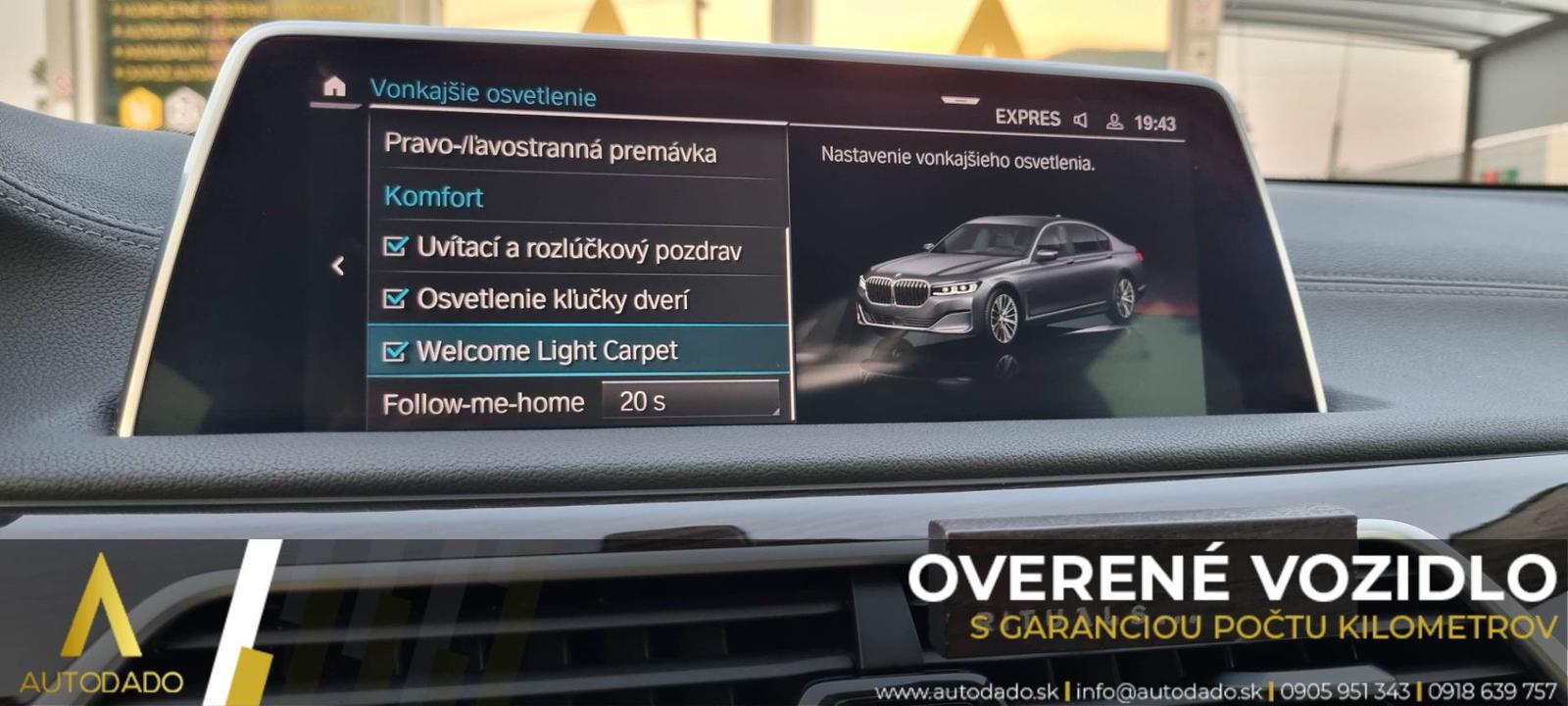 BMW Rad 7 745Le xDrive 290kW Long Plug-In Hybrid AT=FULL VÝBAVA+SERVIS=OVERENÉ