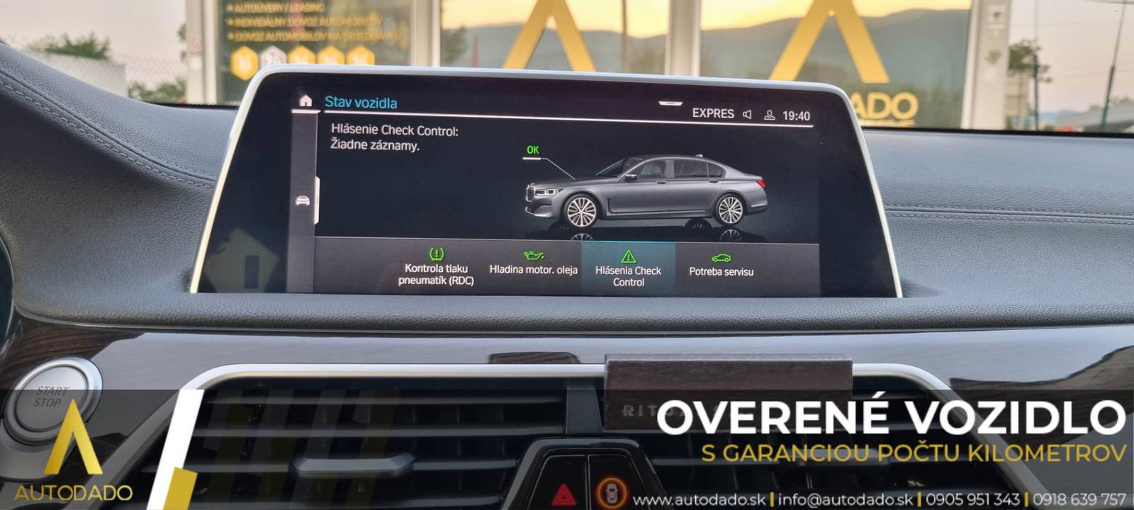 BMW Rad 7 745Le xDrive 290kW Long Plug-In Hybrid AT=FULL VÝBAVA+SERVIS=OVERENÉ