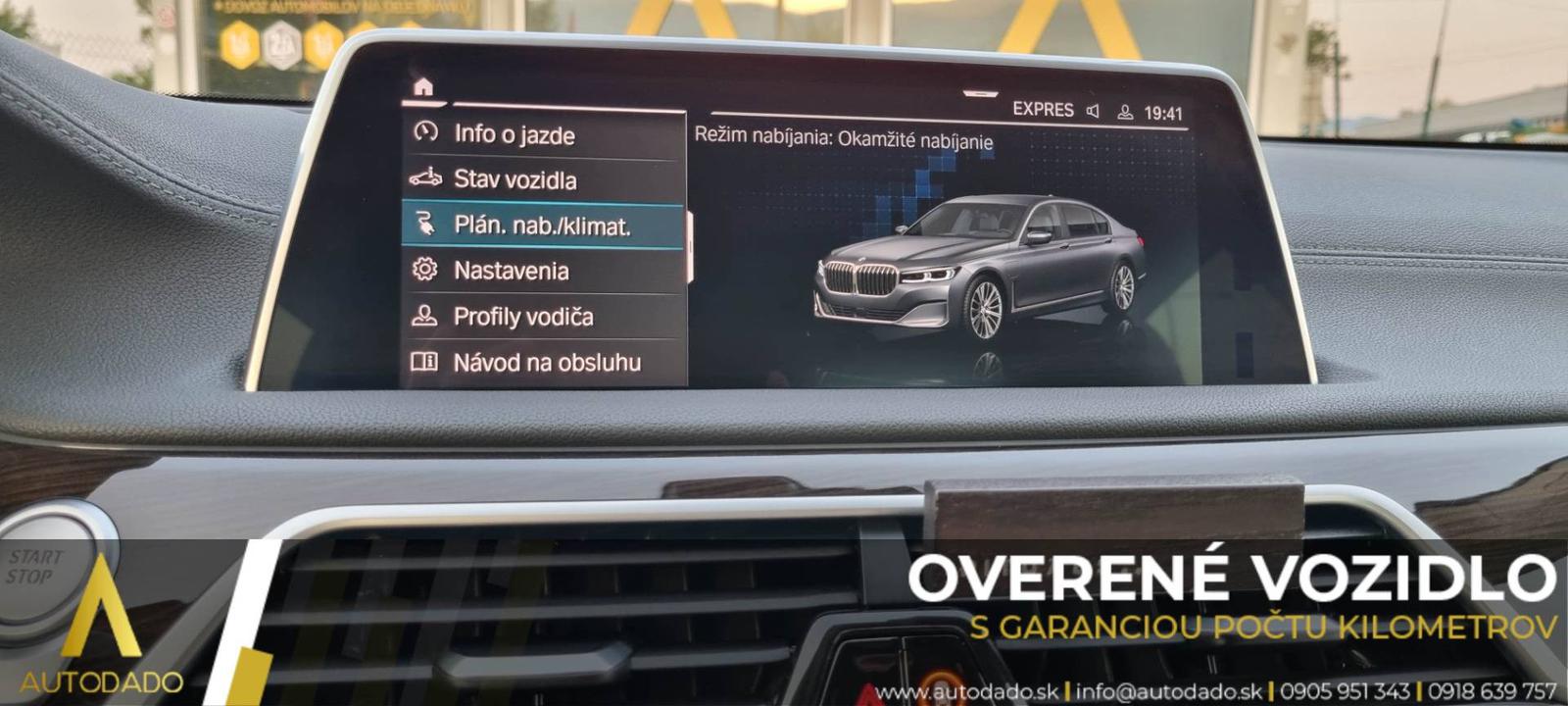 BMW Rad 7 745Le xDrive 290kW Long Plug-In Hybrid AT=FULL VÝBAVA+SERVIS=OVERENÉ