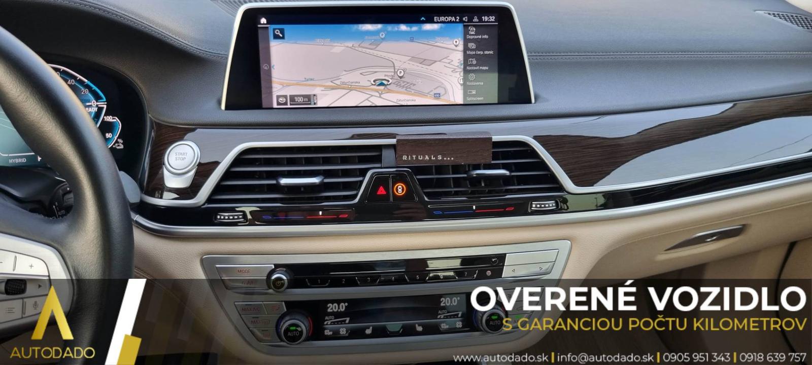 BMW Rad 7 745Le xDrive 290kW Long Plug-In Hybrid AT=FULL VÝBAVA+SERVIS=OVERENÉ