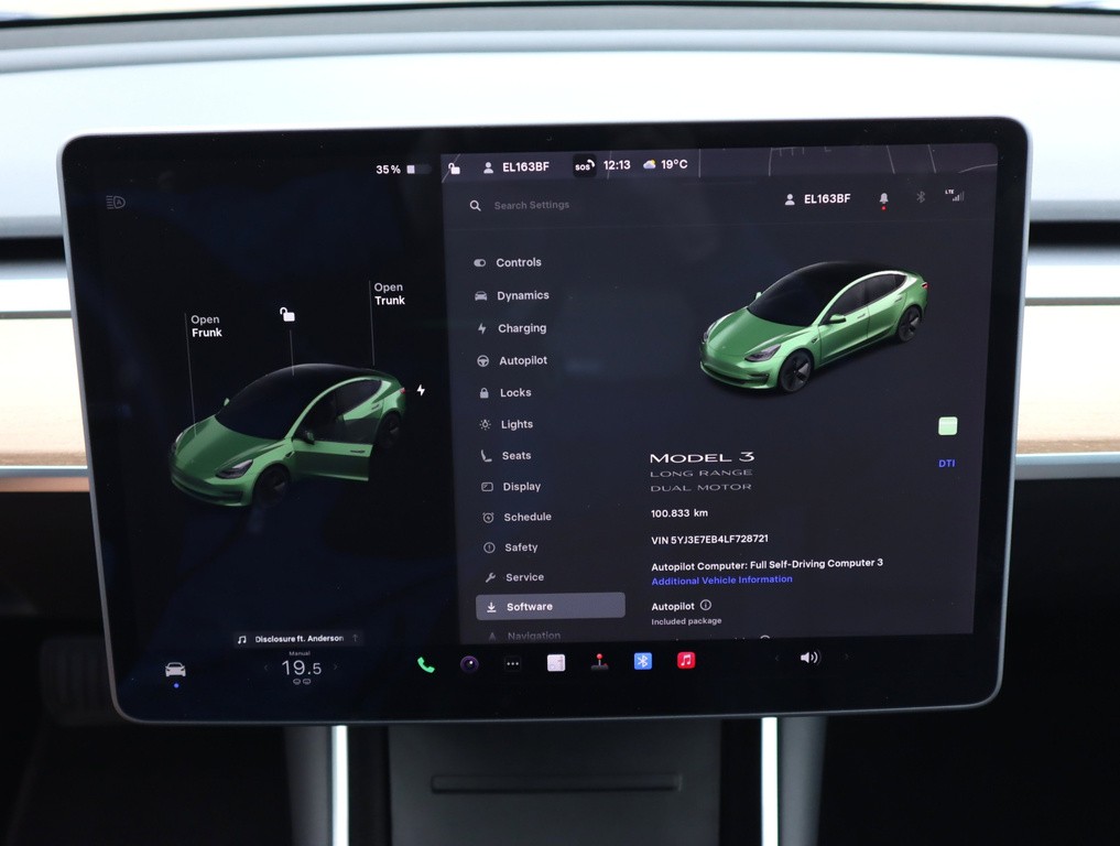 Tesla Model 3 Long Range 4WD 78kWh SoH 78%, elektromobil