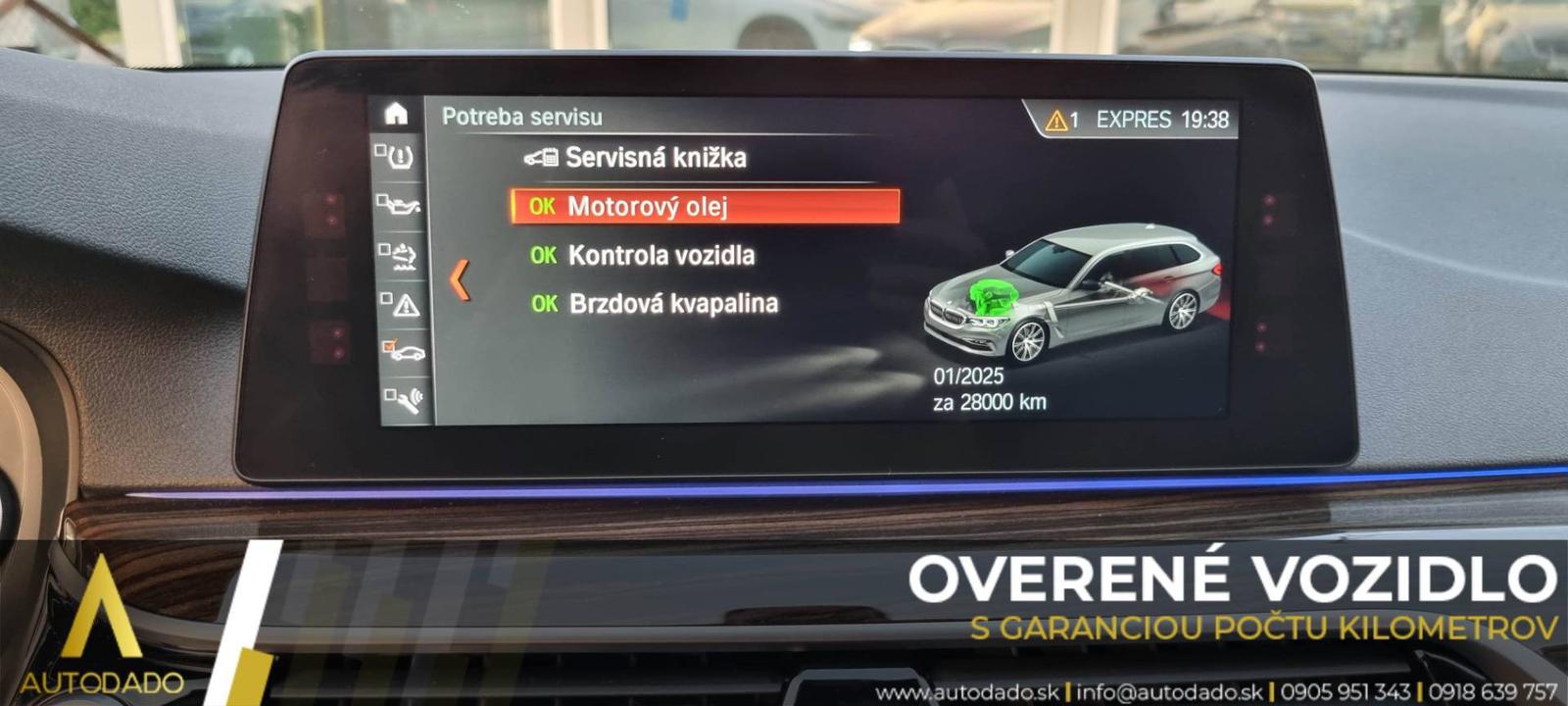 BMW Rad 5 Touring 520D XDRIVE 140KW LUXURY A/T=FULL VÝBAVA/SERVIS=GARANCIA KM=OVERENÉ
