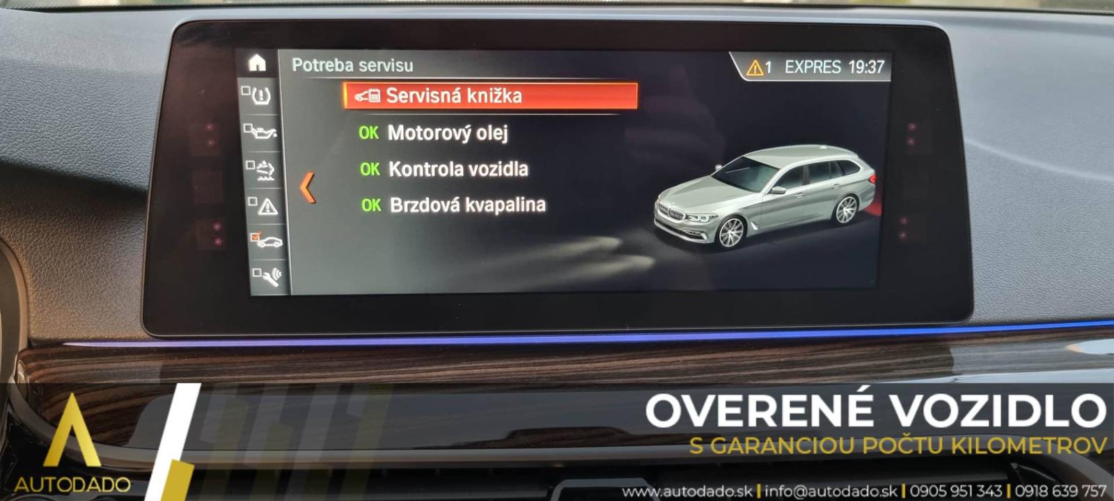 BMW Rad 5 Touring 520D XDRIVE 140KW LUXURY A/T=FULL VÝBAVA/SERVIS=GARANCIA KM=OVERENÉ