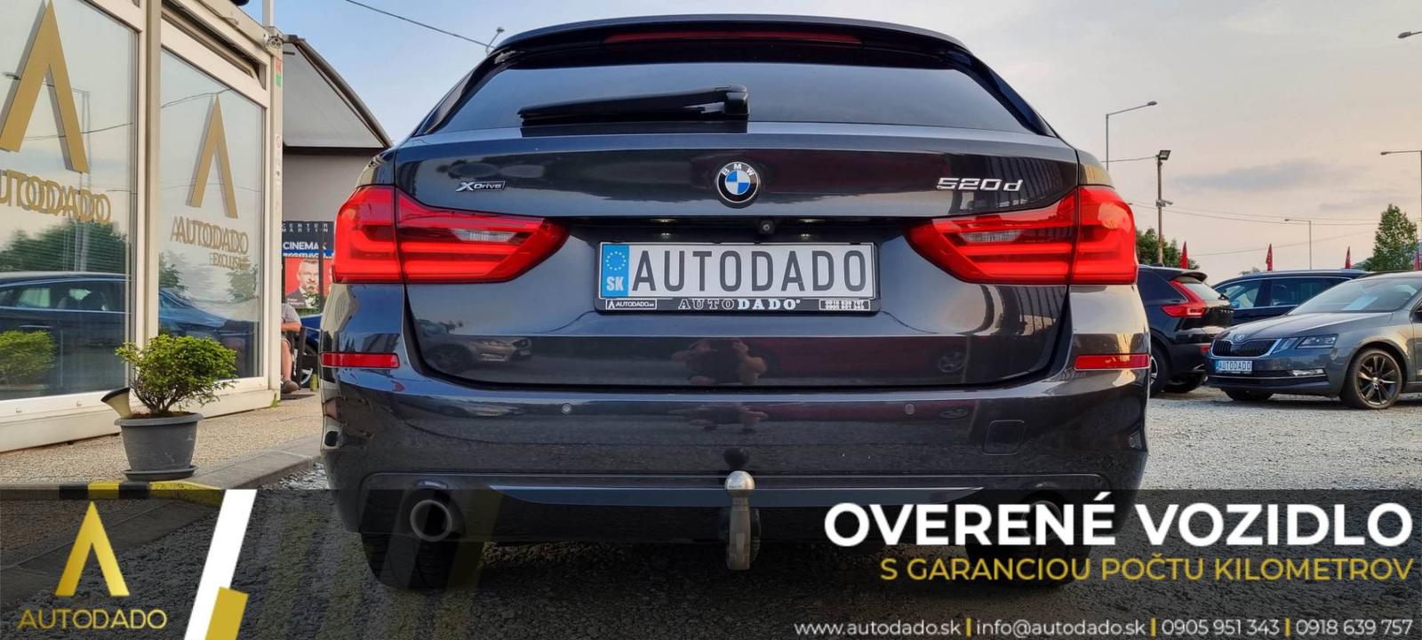 BMW Rad 5 Touring 520D XDRIVE 140KW LUXURY A/T=FULL VÝBAVA/SERVIS=GARANCIA KM=OVERENÉ