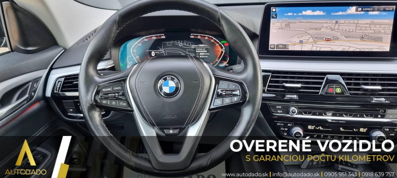 BMW Rad 6 GT xDrive 620d mHEV Gran Turismo A/T=FULL VÝBAVA+SERVIS=OVERENÉ VOZIDLO