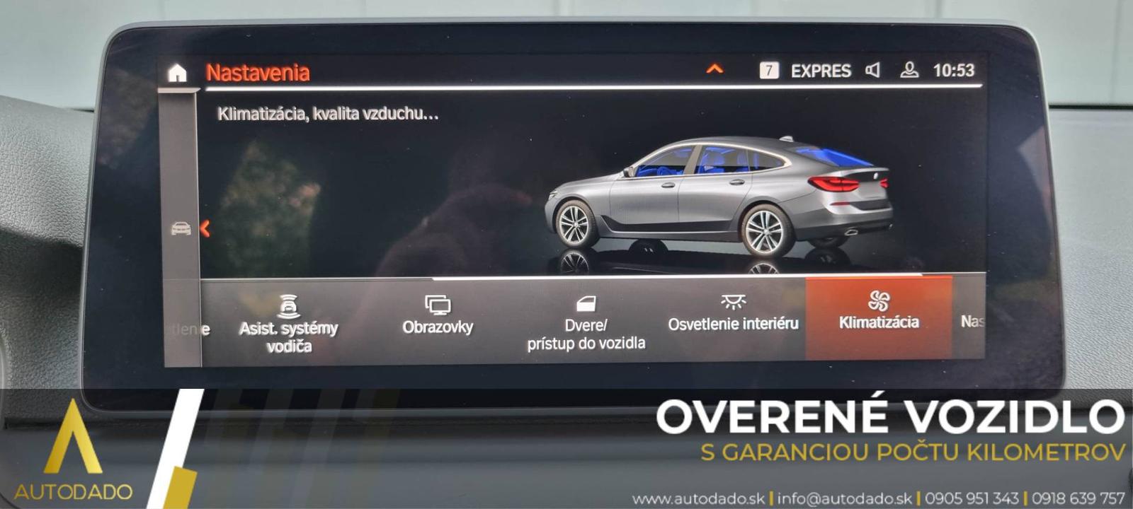 BMW Rad 6 GT xDrive 620d mHEV Gran Turismo A/T=FULL VÝBAVA+SERVIS=OVERENÉ VOZIDLO