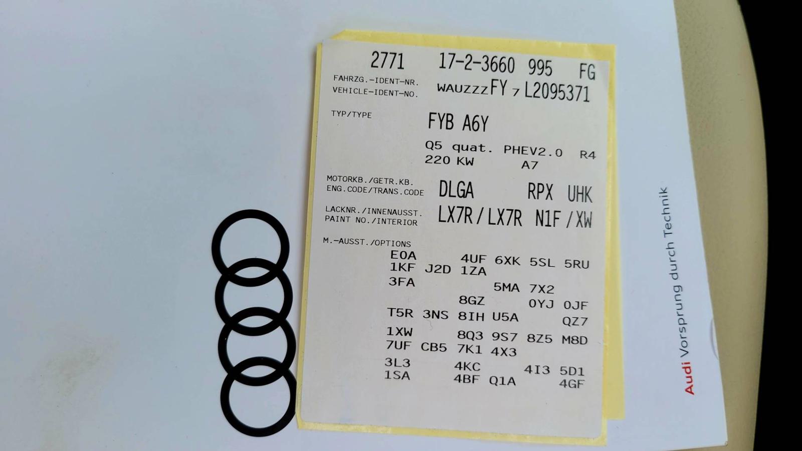 Audi Q5 50 2.0 TFSIe Plug -in Hybrid quattro S tronic