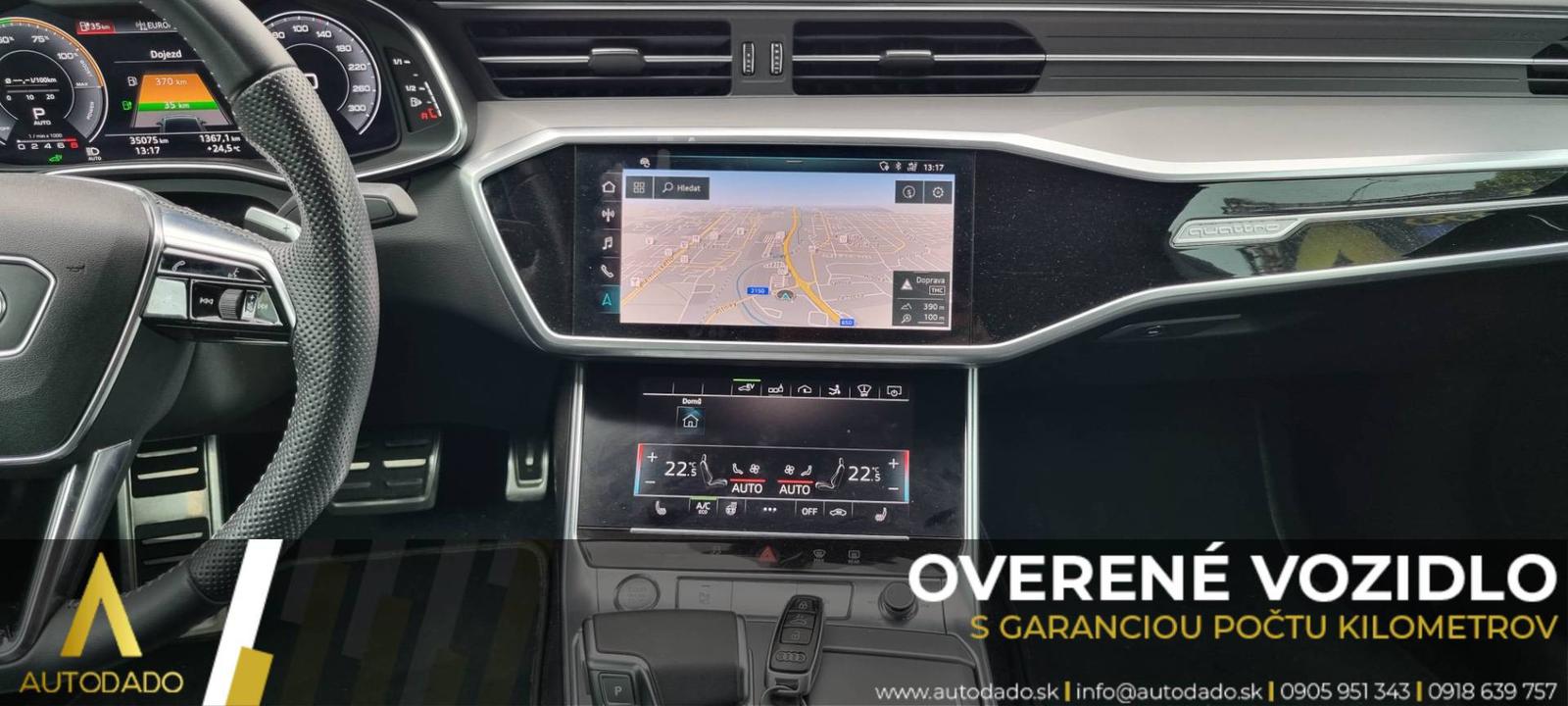 Audi A7 Sportback Quattro S-Line 55 2.0 TFSI e PHEV S tronic=35 TKM=OVERENÉ