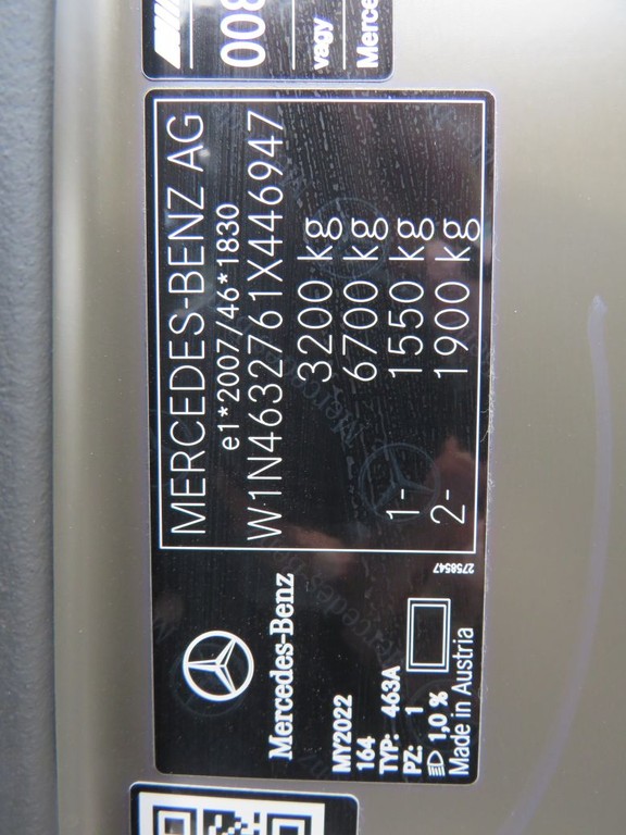 MERCEDES-BENZ G trieda AMG G63 V8 Designo Webasto