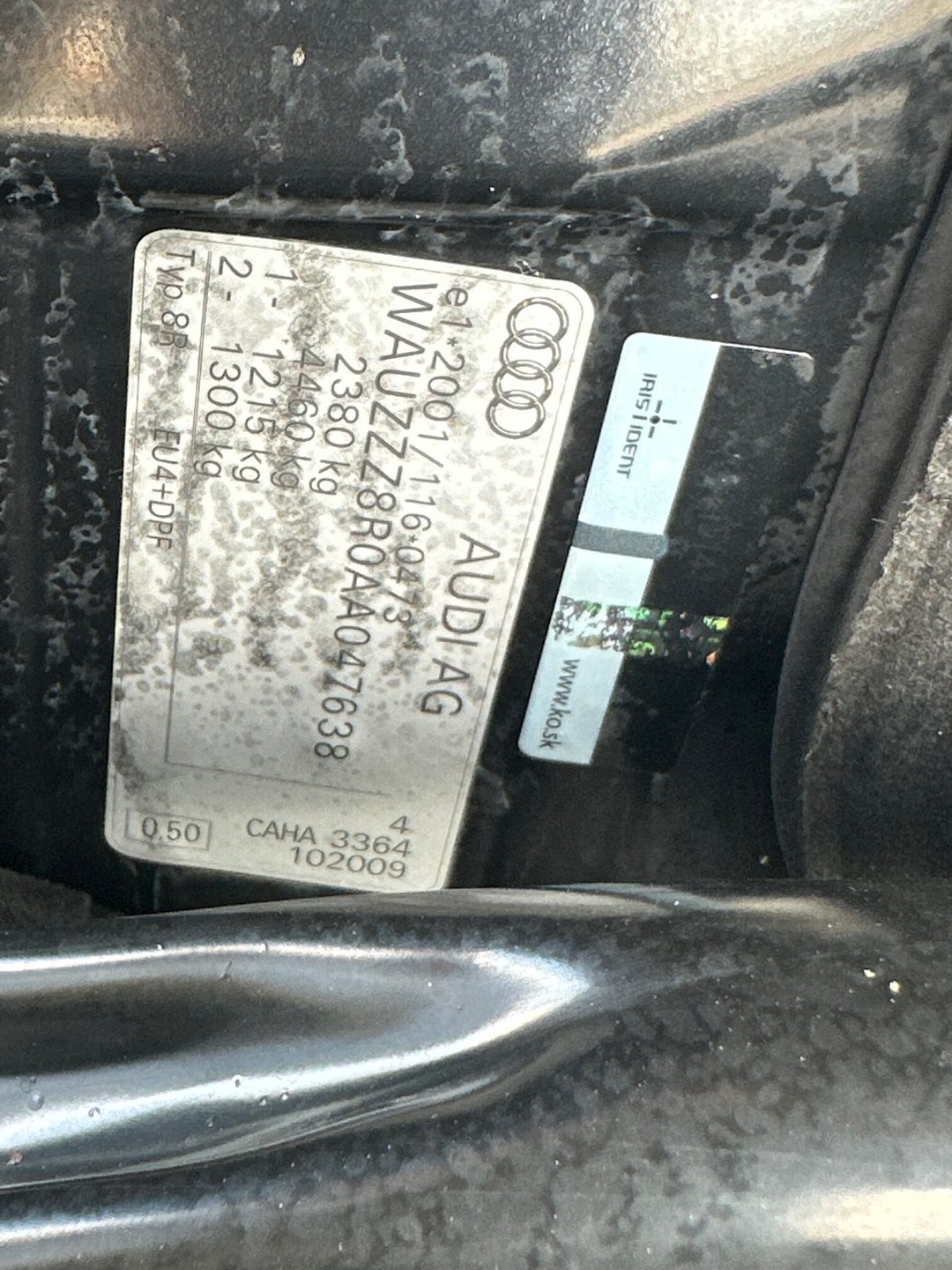 AUDI Q5 QUATTRO 2.0 DIESEL 2009 VIN 638