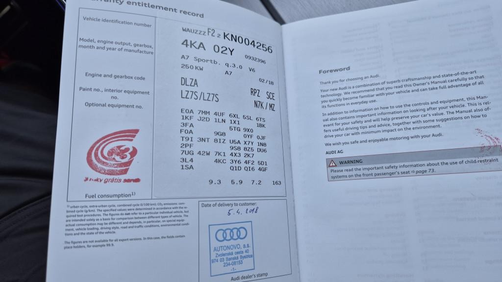 Audi A7 Sportback 55 3.0 TFSI mHEV quattro S tronic