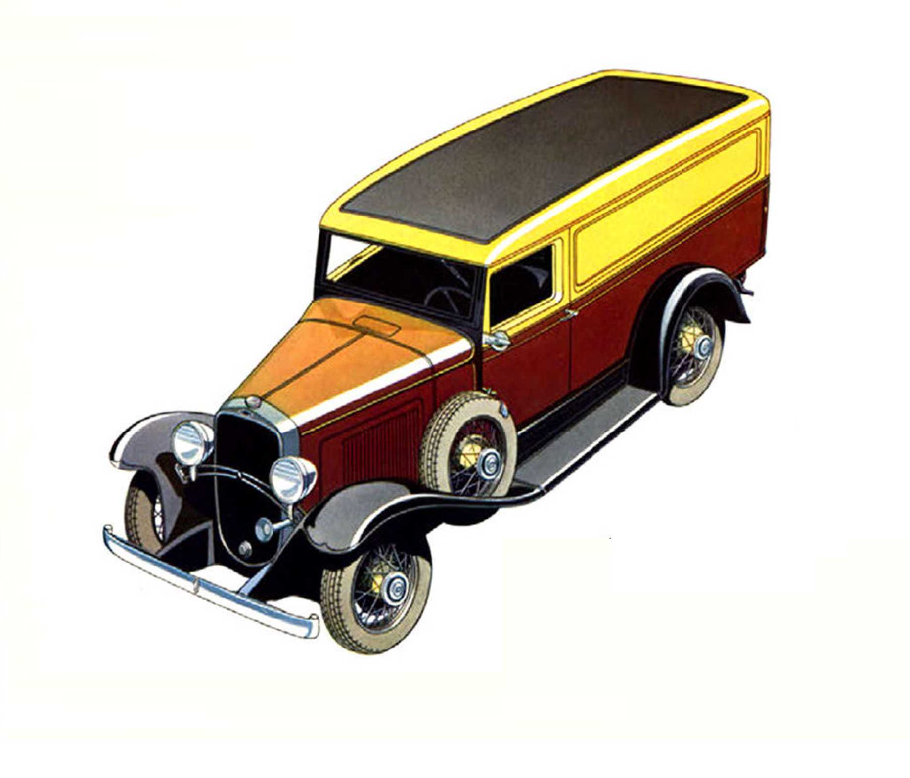 Chevrolet Model CB Panel Truck 3.4 Manual, 57hp, 1933