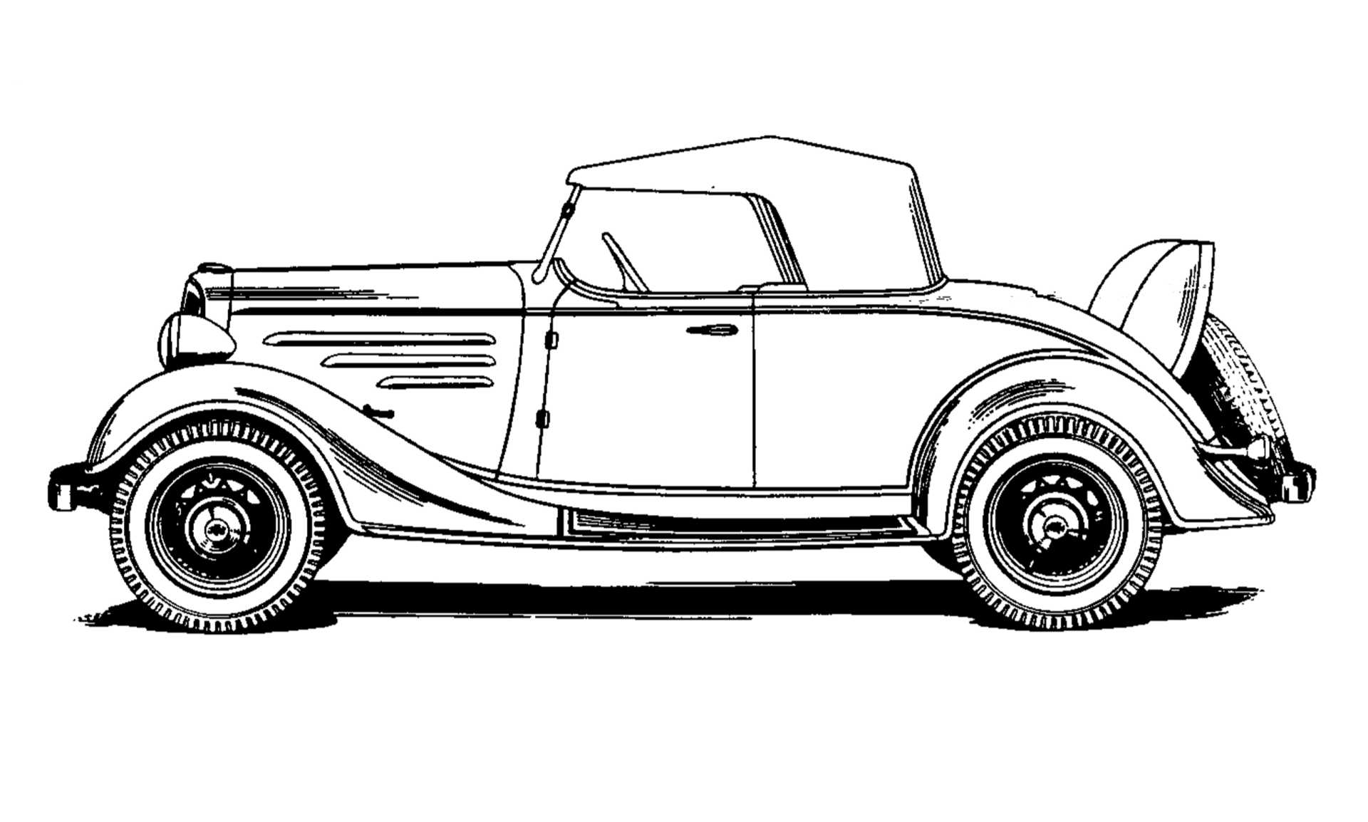 Chevrolet Master Sport Roadster 3.4 Manual, 81hp, 1934