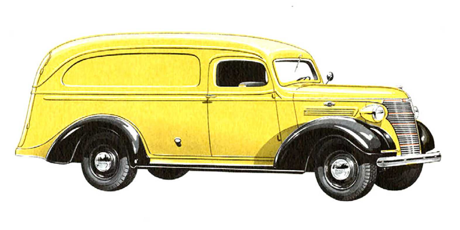 Chevrolet Model HC Panel Truck 3.5 Manual, 79hp, 1938