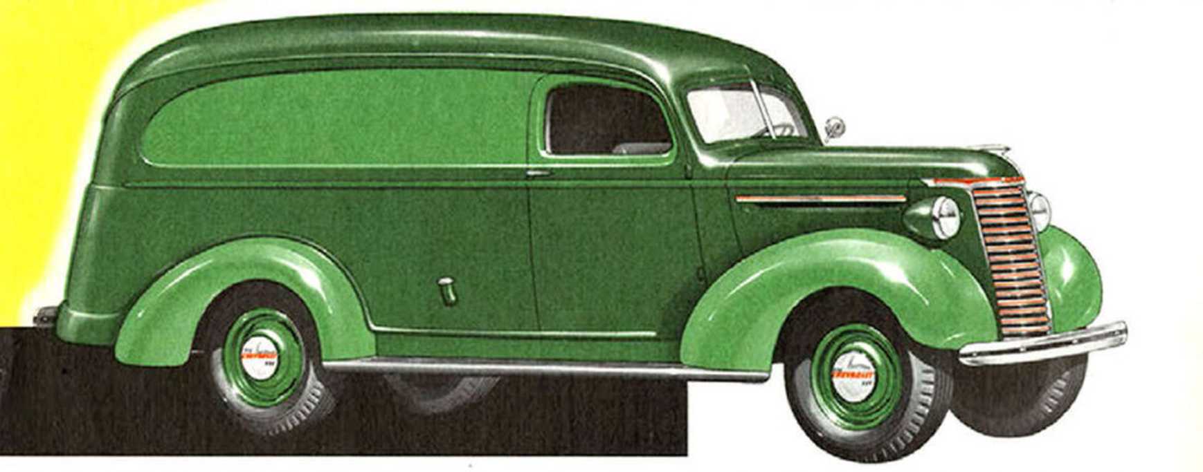 Chevrolet Model JC Panel Truck 3.5 Manual, 79hp, 1939