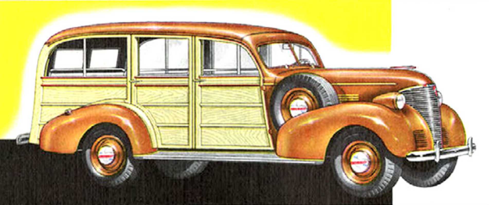 Chevrolet Master Deluxe Station Wagon 3.5 Manual, 86hp, 1939