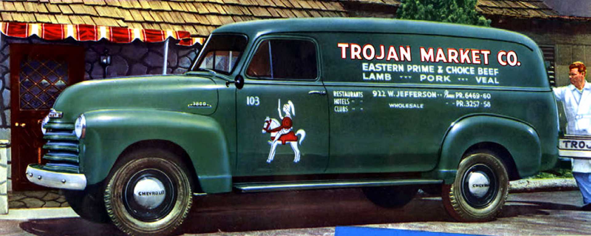 Chevrolet 3805 Panel Truck NAPCO Powr-Pak 3.5 4x4 Manual, 93hp, 1953