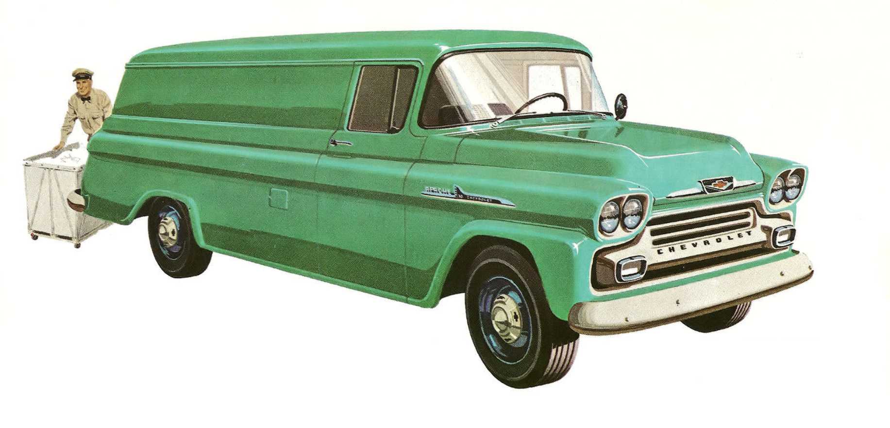 Chevrolet Apache 38 Panel NAPCO Powr-Pak 3.9 4x4 Manual, 147hp, 1958