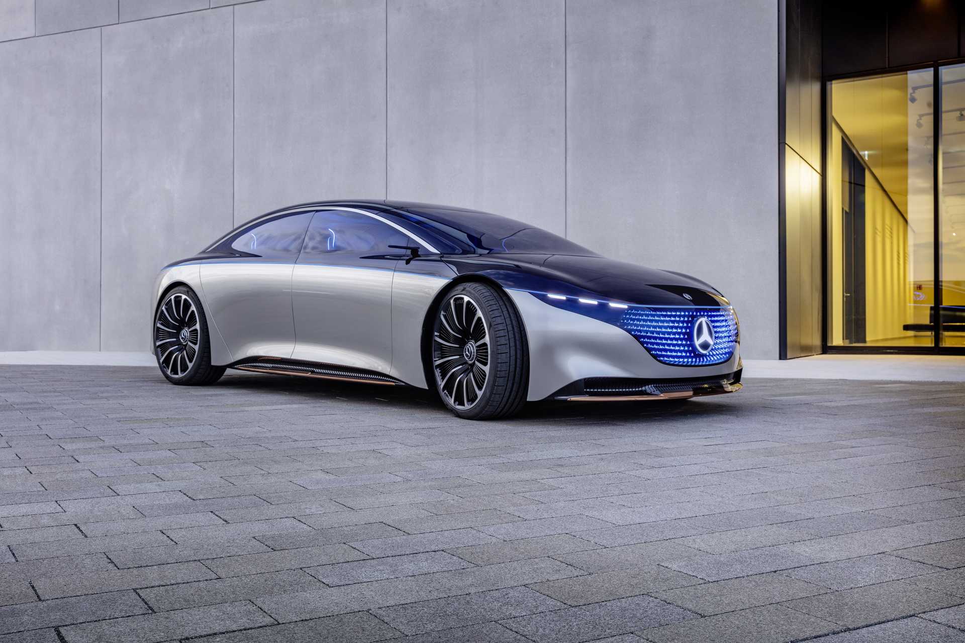 Mercedes-Benz Vision EQS 100 kWh Single Speed, 476hp, 2020