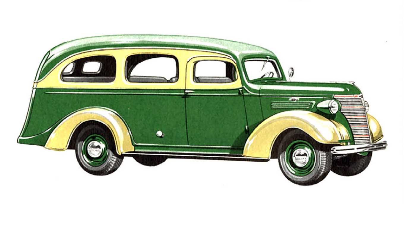 Chevrolet Model HC Suburban Carryall 3.5 Manual, 79hp, 1938
