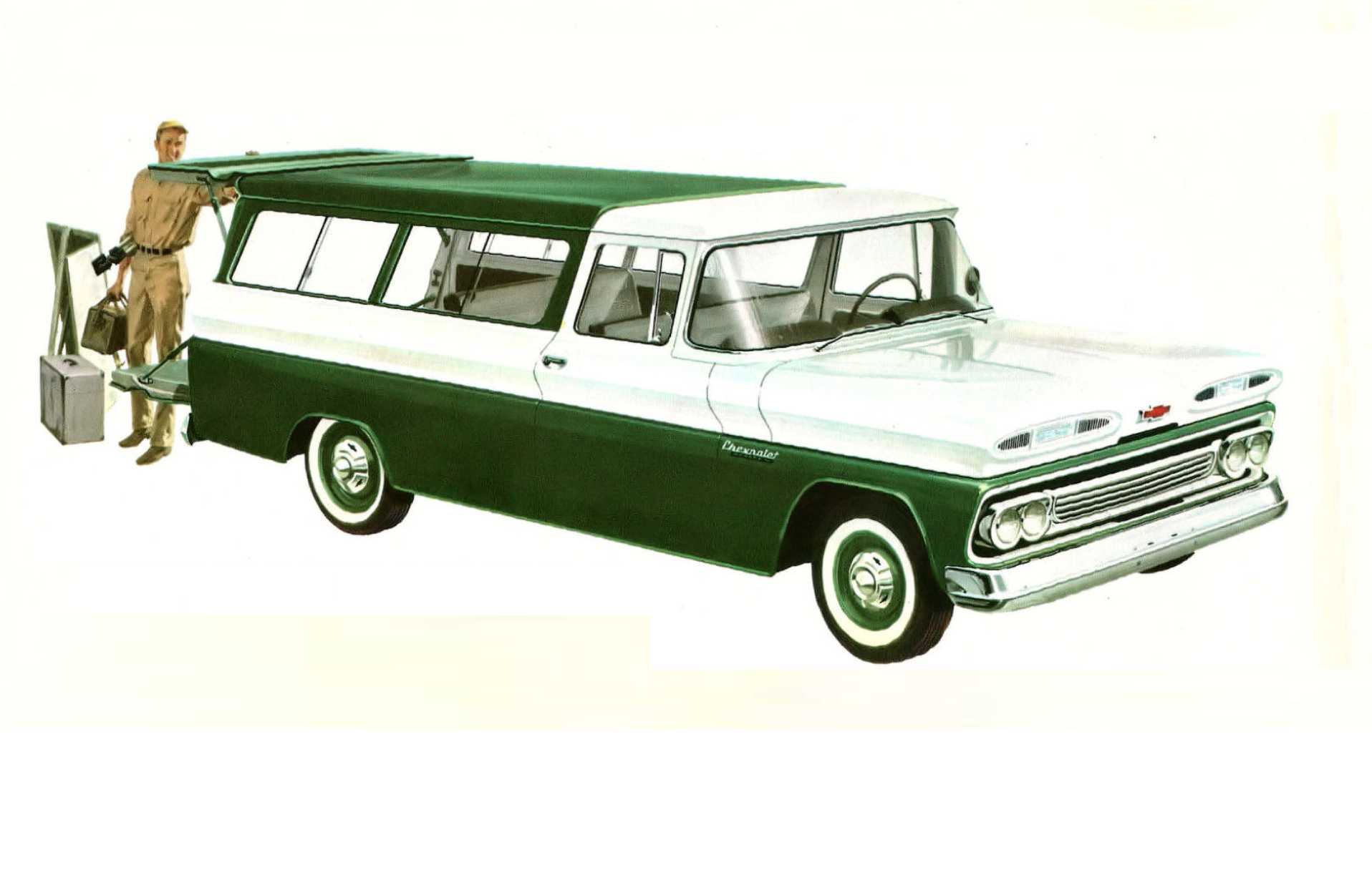 Chevrolet C10 Suburban Carryall 3.9 Manual, 137hp, 1960