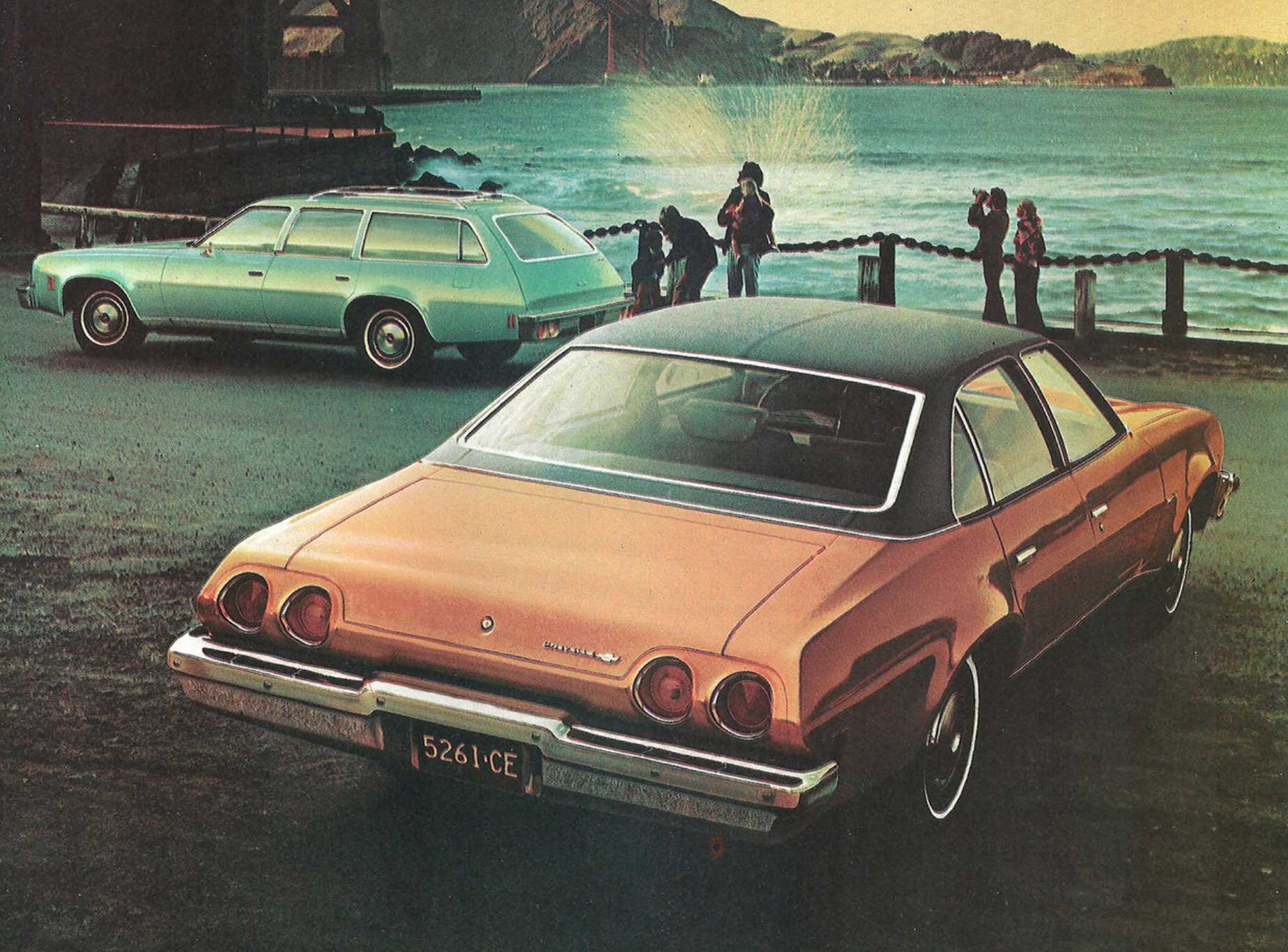 Chevrolet Chevelle Malibu Collonade Hardtop Sedan 5.7 V8 Hydra-Matic, 147hp, 1973
