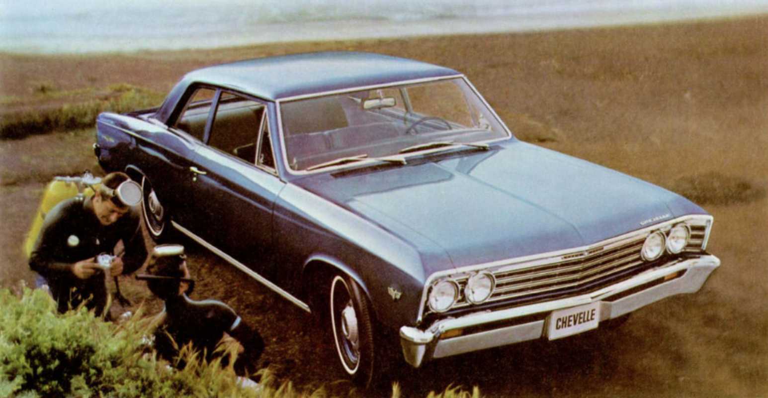 Chevrolet Chevelle 300 Deluxe 2-door Sedan 4.6 V8 198hp, 1967